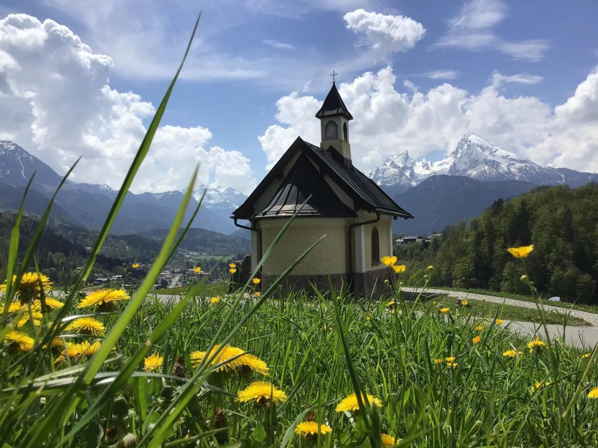 Ferienwohnung Lederhose Bischofswiesen Esterno foto