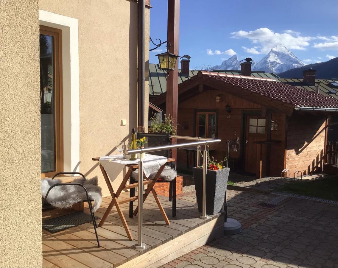 Ferienwohnung Lederhose Bischofswiesen Esterno foto